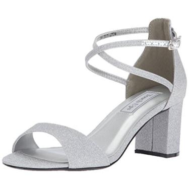 Imagem de Touch Ups Sandália feminina de salto Jackie, Prata, 7