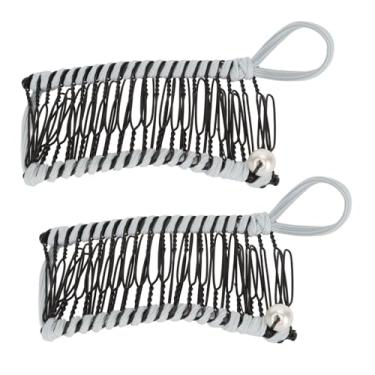 Imagem de 2pcs Ferramenta de Pente de Cabelo de Cabelos Pretos de Banana Preta para Mulheres, Garra de Pente de Clincher Vintage para Cabelos Ondulados Cacheados Espessos ou Finos, 2 Metal