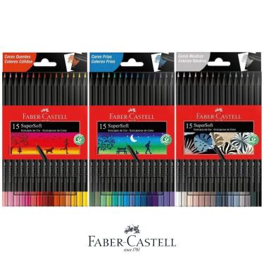 Imagem de Kit Completo Supersoft Cores Quentes + Frias + Neutras Faber-castell