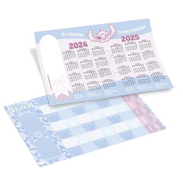 Imagem de Bloco Mensal Dac Para Anotações 13 Folhas Decoradas Disney Stitch