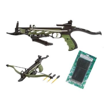 Imagem de Balestra Besta Mk-tcs1-g Alligator 80lbs Kit 12 Flechas