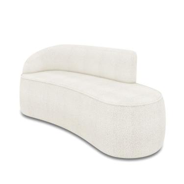 Imagem de Sofá 3 Lugares Orgânico 180 Cm Morgan Bouclê Off White D03 - D'rossi