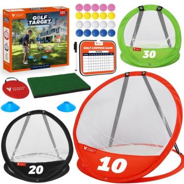 Imagem de Golf Chipping Practice Net Vitality Sports, 3 unidades com alvos