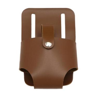 Imagem de Bothyi Suporte para fita métrica Clipe para cinto Multiferramenta Carpinteiros elegantes Trabalho no local Ferramenta portátil conveniente, Marrom Escuro