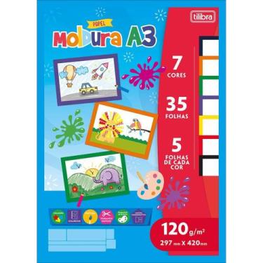 Imagem de Álbum Colado Moldura A3 35 Folhas - Aprender, Brincar E Colorir, Único