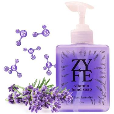 Imagem de ZYFE Sabonete Líquido Para As Mãos Com Vitaminas - Hidratante Fragrância De Óleos Essenciais, Lavanda E Suave Cozinha Banheiro, Bomba 355 Ml (12 Oz) Lush