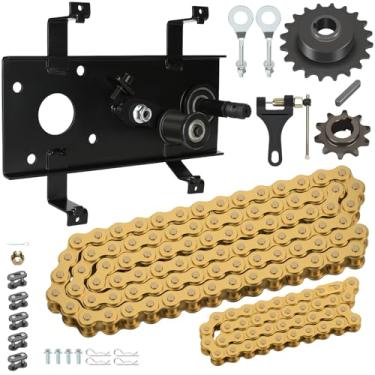 Imagem de CILOYU Kit de minieixo de bicicleta compatível com Coleman CT200U CT200U-EX BT200X Baja Warrior MB200 MB165 Axis M200 Predator 196cc 200cc 212cc peças de motor 90 + 42 elos 420 roda dentada de