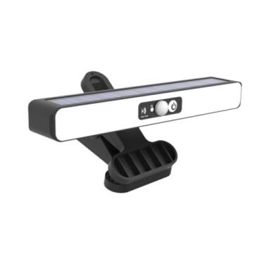 Imagem de Fenteer Clipe em luzes solares ao ar livre à prova d'água ângulo ajustável iluminação brilhante cercas solares luzes de segurança para cerca de quintal, Luz Branca