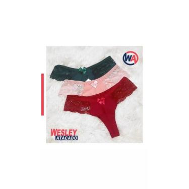 Imagem de Cal. Fio duplo lateral de renda - Wesley atacado, Cor diversas, g