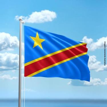 Imagem de Bandeira do Distrito do Congo 80cmx140cm Tecido Oxford 100% Poliéster 