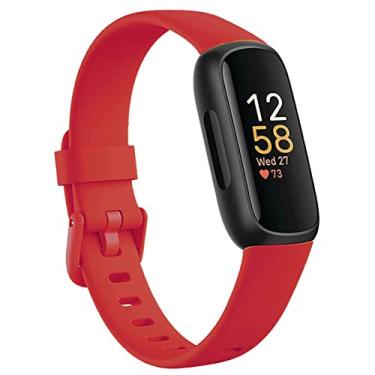 Imagem de Baaletc Compatível com Fitbit Inspire 3 pulseiras para homens e mulheres, pulseira esportiva de silicone macio para Inspire 3, pequena
