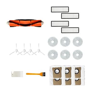 Imagem de HMHAMA Pacote Com 21 Peças De Reposição E Acessórios Compatíveis O Aspirador Pó Robô Dreame Bot L10S Ultra, 1 Escova Principal Rolo, 4 Filtros Hepa Laterais, 6 Panos Esfregão Saco Para