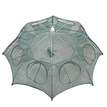 Imagem de Redes de pesca Peixes com 8 entradas Redes retráteis Para a captura de camarões, caranguejos, alevinos, tilápia, carpa e iscas vivas