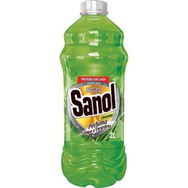 Imagem de Desinfetante Sanol Citronela Bactericida 2 Litros, 2 L