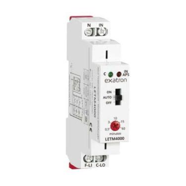 Imagem de Minuteria Coletiva Bivolt Exatron Regulagem 15s a 4min LED Neon - SKU 