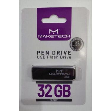 Imagem de Pen Drive Maketech 32 Gb 2.0 Pd283p Usb Flash Drive, Preto