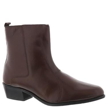 Imagem de Stacy Adams Bota masculina com z per lateral e bico liso Santos., Cognac, 12 Wide