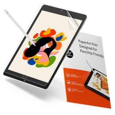 Imagem de Película protetora de tela Paper para Apple iPad 7 (10.2 polegadas, modelo 2019, 7ª geração), KCT iPad 10.2 fosco película de textura de papel PET sem brilho resistente a arranhões como protetor, compatível com Apple Pencil