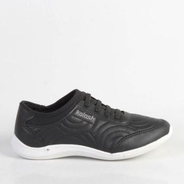 Imagem de Tênis Kolosh Casual C3183 Branco, Preto, Branco, 0001, 36