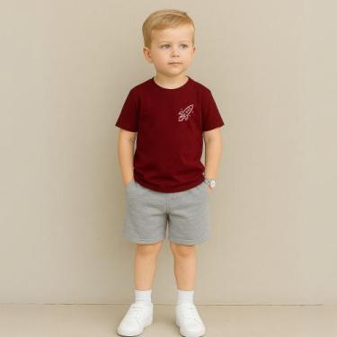Imagem de Conjunto Infantil Masculino Estampa Foguete 115 Fofo Várias Cores Look