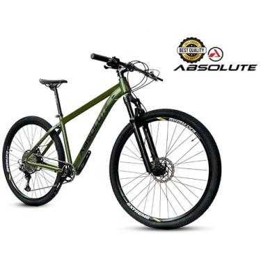 Imagem de Bicicleta Aro 29 Nero 5 Peças Inteira Absolute 12v Hollowtech Freio a Disco Hidráulico k7 11/52 Garfo Trava no Guidão (Oliva, 21)