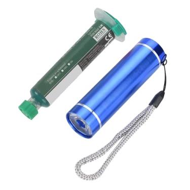 Imagem de Klanata Kit de reparo de máscara de solda de placa de circuito PCB, lanterna e óleo verde para computador e celular, descascamento de camada PCB e danos locais