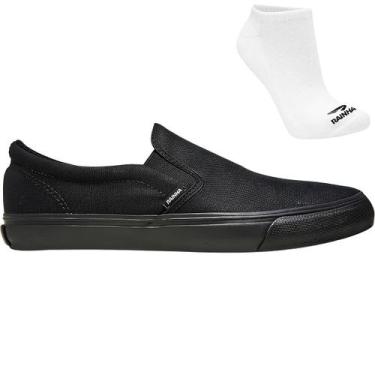 Imagem de Kit Tênis Casual Masculino Rainha Iate IV e Meia, 41, Preto, Masculino