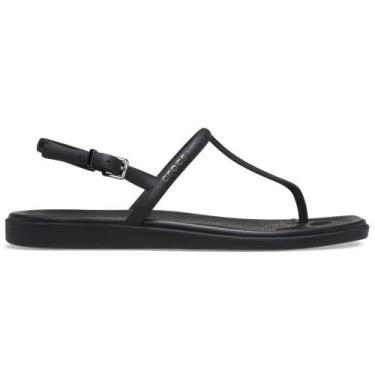 Imagem de Sandália crocs miami thong sandal black, 35, Black