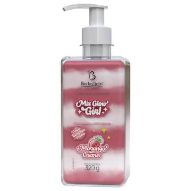 Imagem de Mix Glow Girl Aromatizante Desodorante Morango com Creme 280g Bio Inst