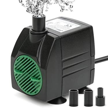 Imagem de BARST Bomba de água submersível, bomba de água ajustável de 800 litros por hora bomba de aquário ultra silenciosa com 3 bocais e cabo de alimentação de 5 metros para aquários, hidropônicos, cachoeira externa (3000 L/H, 60 W)