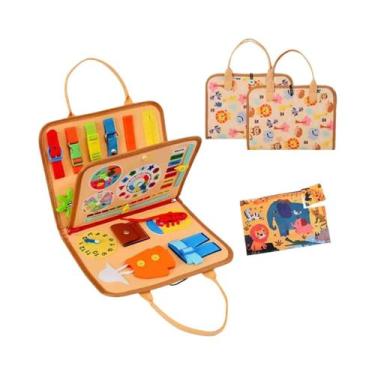 Imagem de Placa De Atividades Sensoriais Educativas Montessori, Placa De Ativida