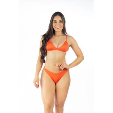 Imagem de Biquíni Feminino Liso com Saia e Bojo Removível - Alça Ajustável - 7 M