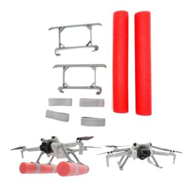 Imagem de Wtohoby Conjunto de trem de pouso flutuante para água Mini 4/3 Pro para treinamento de haste de flutuação de água para DJI Mini4 Pro/Mini3Pro/Mini3 Drone Quadricópteros