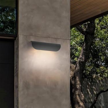 Imagem de Luzes de parede externas LED IP65 à prova d'água luz externa jardim arandelas energia principal lâmpadas de parede de alumínio modernas internas/externas para cerca passarela terraço sala de estar