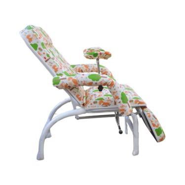 Imagem de Poltrona Hospitalar Reclinável Para Coleta e Hemodiálise Luxo Tema Inf