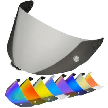 Imagem de Moontogo Protetores De Capacete Para Kyt Tt Course Viseira Proteção Uv Pára-Brisas Acessórios Solar Alta Resistência (Prata)