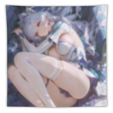 Imagem de LIEGBMEU Tapeçaria de biquíni sexy anime menina 152.4 cm x 152.4 cm interior exterior parede colcha arte decoração de tapeçaria caprichosa, AF212