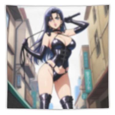 Imagem de LIEGBMEU Tapeçaria de biquíni sexy anime menina 152.4 cm x 152.4 cm interior exterior parede colcha arte decoração de tapeçaria caprichosa, AF448