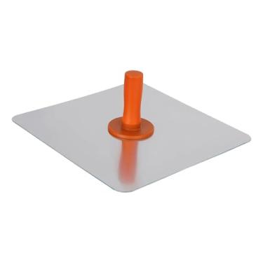 Imagem de IEUDNS Placa de reboco de alumínio para reboco, placa de lama profissional com cabo macio para suprimentos industriais, drywall doméstico, 30.2 Cm X 12 Cm