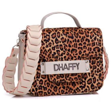 Imagem de Bolsa Feminina Animal Print Alça Lateral Trabalhada - Dhaffy Bolsas, C