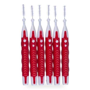 Imagem de Escova Dental Bitufo Interdental Cilíndrica Extra Fina 3mm 6 unidades