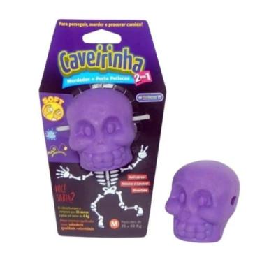 Imagem de Brinquedo Recheável Caveirinha Soft Pet Games Cães Grande - Lilás