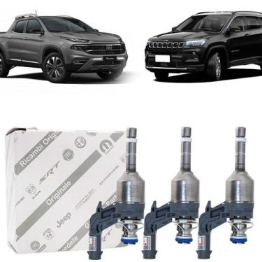 Imagem de 3 bicos injetores toro pulse renegade compass turbo 463380 - MOPAR