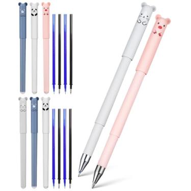 Imagem de DOITOOL 8 canetas esferográficas, refil de canetas apagáveis, artigos de papelaria para estudantes, materiais apagáveis, materiais escolares de escritório, lembrancinhas de festa de plástico