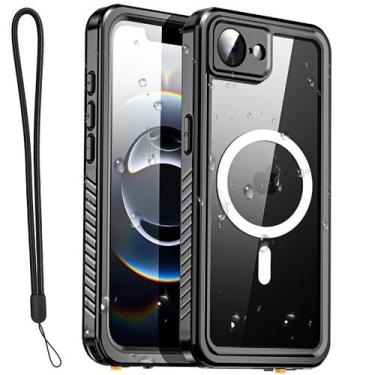 Imagem de Capa de telefone AiCase para iPhone 16e à prova d'água transparente co