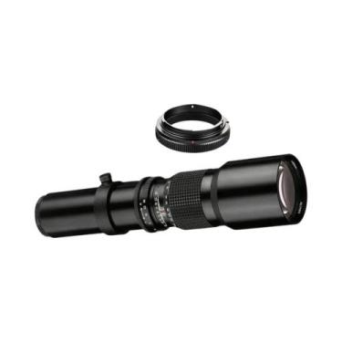 Imagem de Lente Telefoto Manual De 500mm F8-F32 Com Anel Adaptador T2 Para Canon