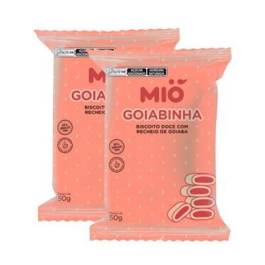 Imagem de Kit 2 Biscoito Mió Goiabinha Recheado com Goiaba 50g