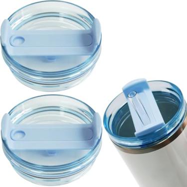 Imagem de Dreamfocus Tampa de substituição colorida tingida para Stanley Quencher H2.0 e copo ProTour 1,134 g