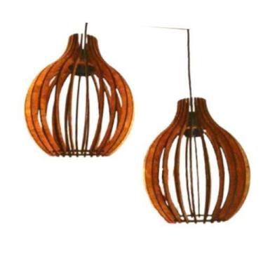 Imagem de Luminária Teto Tipo Pendente Alice Mdf - Completa - LENOBRE