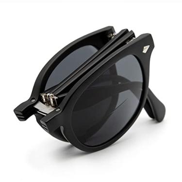 Imagem de VITENZI Óculos de sol bifocais dobráveis para homens e mulheres óculos de sol de leitura com leitores embutidos - Fano, Preto, Medium